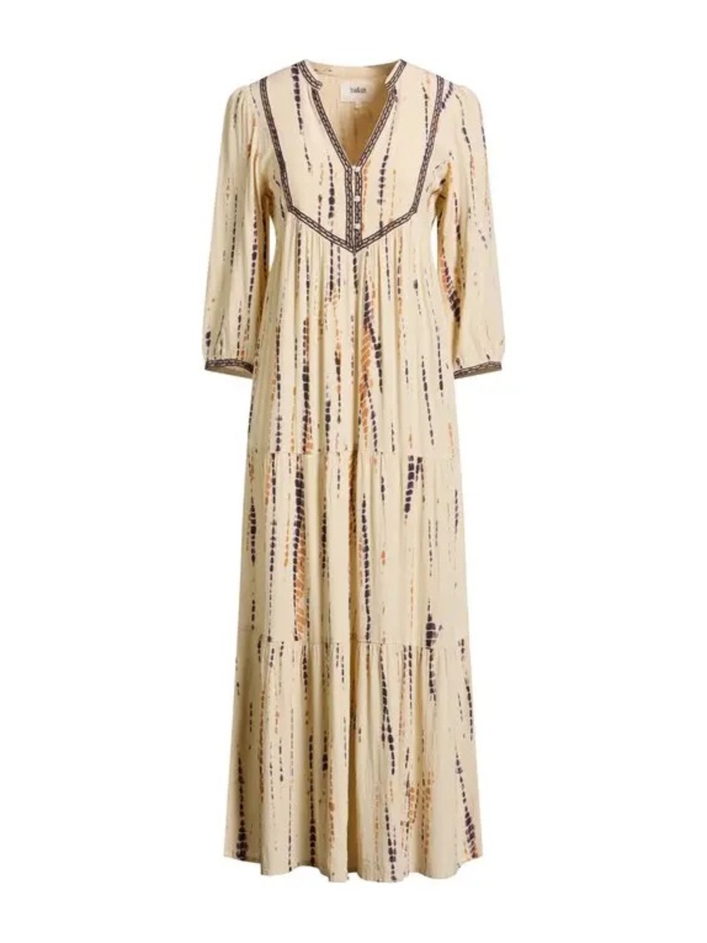 ba&sh Isolde Ivory Printed Tiered Maxi Dress - Picture 2 of 6